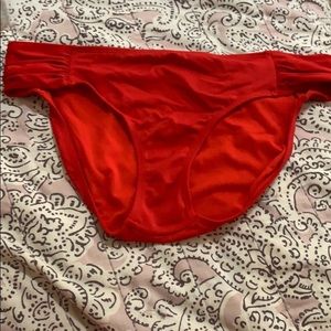 Athleta Red Hipster Bikini Bottoms